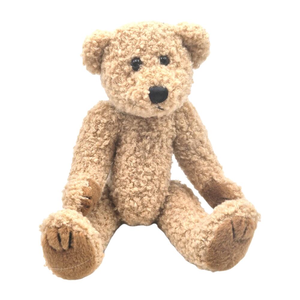 Vintage Chrisha Creations 9" Golden Brown Teddy Bear Jointed Legs 1988